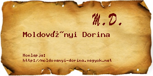 Moldoványi Dorina névjegykártya